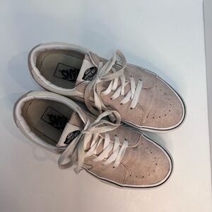 VANS Off the Wall Blush Pink Suede Sneakers Shoes Size 9 women men 7.5